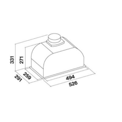 Декоративна витяжка Falmec Gruppo Incasso Murano 50 White Glass (800) (CGIW50.E10P6#ZZZF491F)