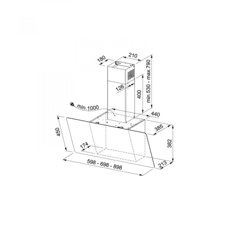 Похила витяжка Franke EVO PLUS FPJ 925 V WH/SS (330.0528.020)