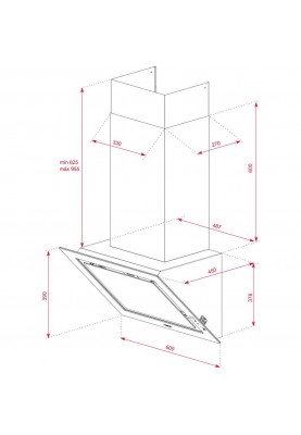 Витяжка похильна Teka DLV 68660 ST (112930028)