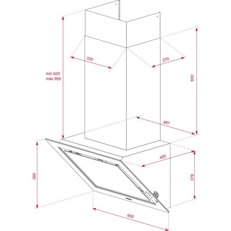 Витяжка похильна Teka DLV 68660 ST (112930028)