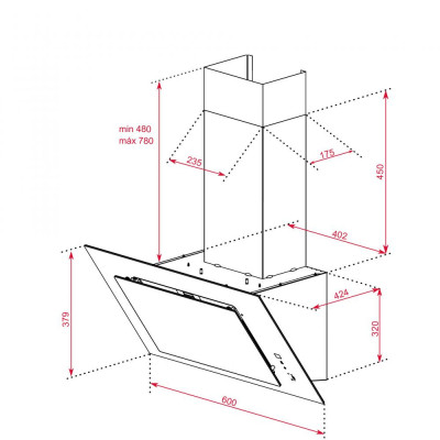 Витяжка похильна Teka DVT 68660 TBS 112930039