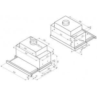 Витяжка телескопічна Perfelli TLS 6832 BL LED