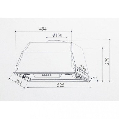 Вбудована витяжка Interline SMART BK A/60/T Вбудована витяжка Interline SMART BK A/60/T