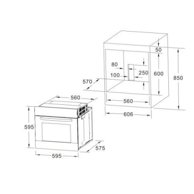 Духовка електрична Interline FEV 281 MCN BA