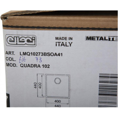 Кухонна мийка Elleci Q 102 UNDER TOP titanium 73