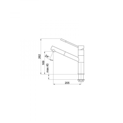 Змішувач для кухонного миття Elleci Reno aluminium 79