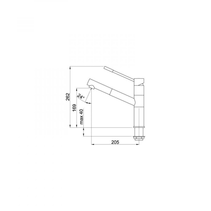 Змішувач для кухонного миття Elleci Reno aluminium 79