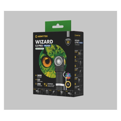 Ліхтарик Armytek Wizard C2 Pro Nichia Marnet USB Warm (F06801W)