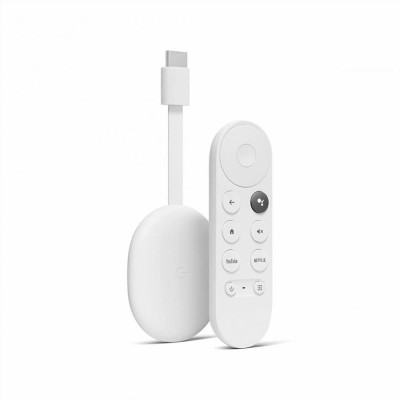 Медіаплеєр Google Chromecast HD with Google TV Snow (GA03131)