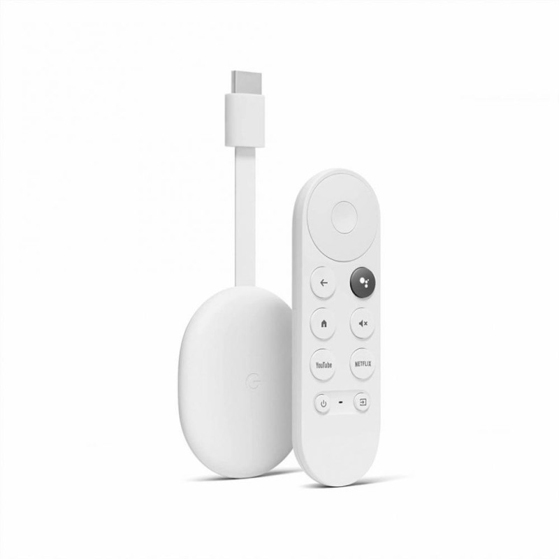 Медіаплеєр Google Chromecast HD with Google TV Snow (GA03131)
