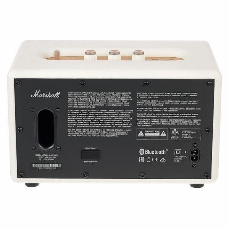 Моноблочна акустична система Marshall Acton II Bluetooth White (1001901)