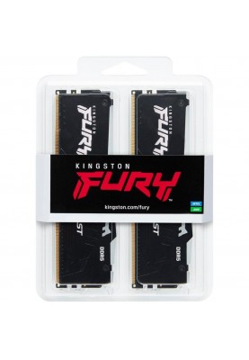 Пам'ять для настільних комп'ютерів Kingston FURY 32 GB (2x16 GB) DDR5 6000 MHz Beast RGB (KF560C40BBAK2-32)