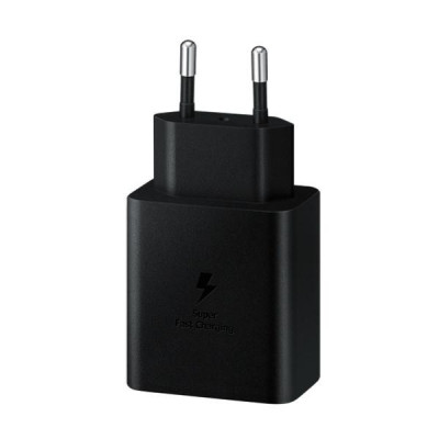 Зарядний пристрій Samsung 45W Compact Power Adapter з Type-C to Type-C Cable Black (EP-T4510XBEG)