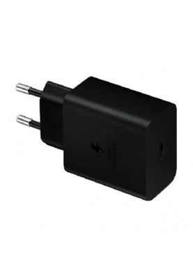 Зарядний пристрій Samsung 45W Compact Power Adapter з Type-C to Type-C Cable Black (EP-T4510XBEG)