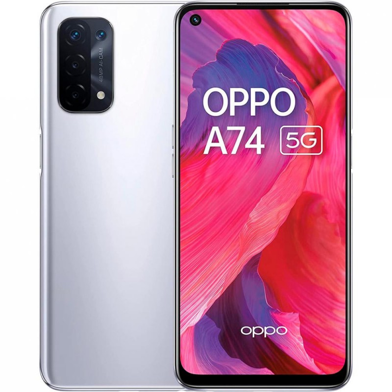 Смартфон OPPO A74 5G 6/128GB Space Silver