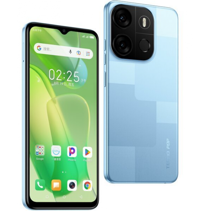 Смартфон Tecno POP 7 (BF6) 2/64GB Capri Blue (4895180793592)