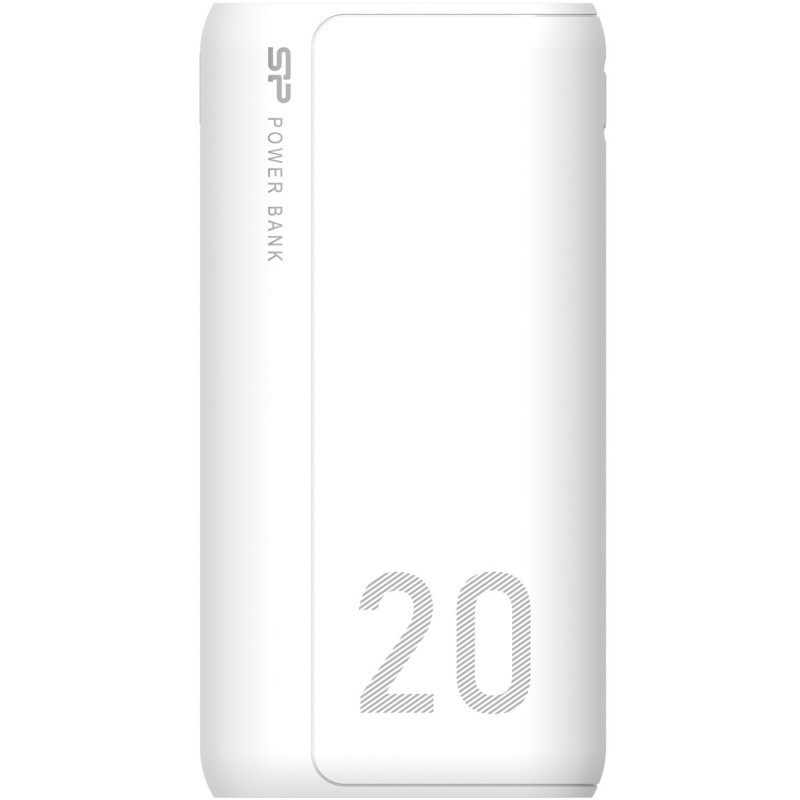 Зовнішній акумулятор (павербанк) Silicon Power GS15 20000mAh White (SP20KMAPBKGS150W)