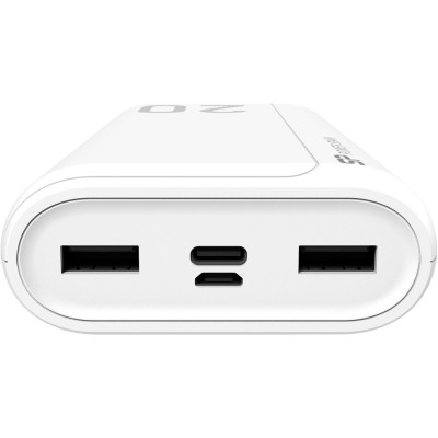 Зовнішній акумулятор (павербанк) Silicon Power GS15 20000mAh White (SP20KMAPBKGS150W)