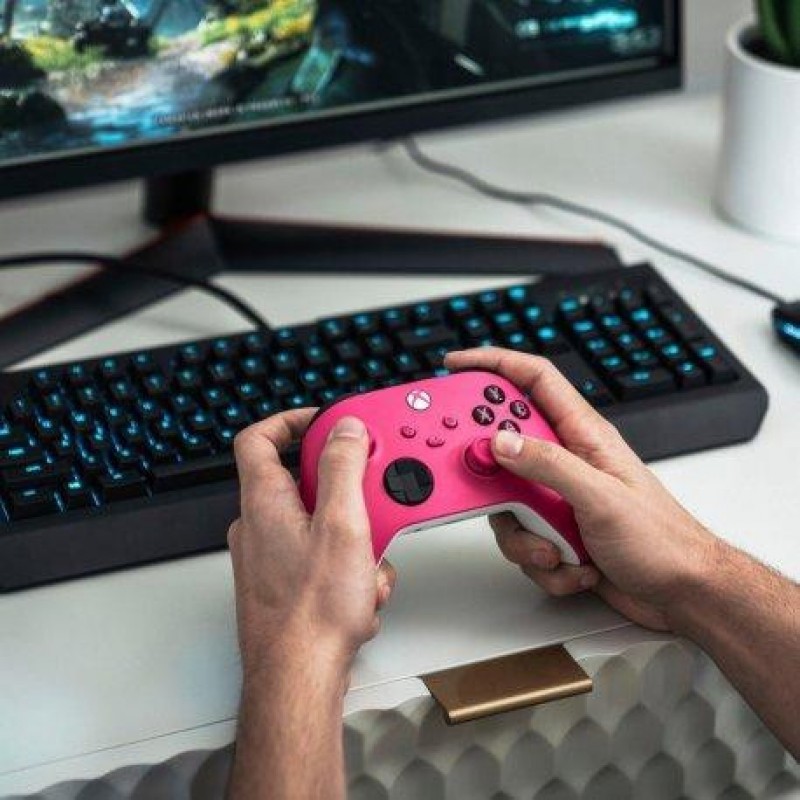 Геймпад Microsoft Xbox Series X | S Wireless Controller Deep Pink (QAU-00082, QAU-00083)