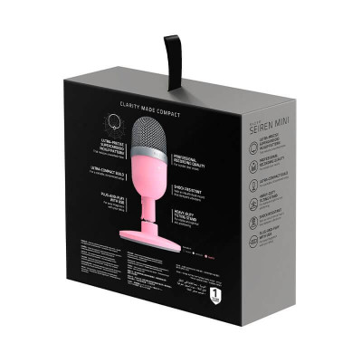 Мікрофон для ПК/для стрімінгу, подкастів Razer Seiren mini Quartz (RZ19-03450200-R3M1)