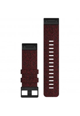 Ремінець Garmin для Fenix 6 22mm QuickFit Heathered Red Nylon bands (010-12863-06)