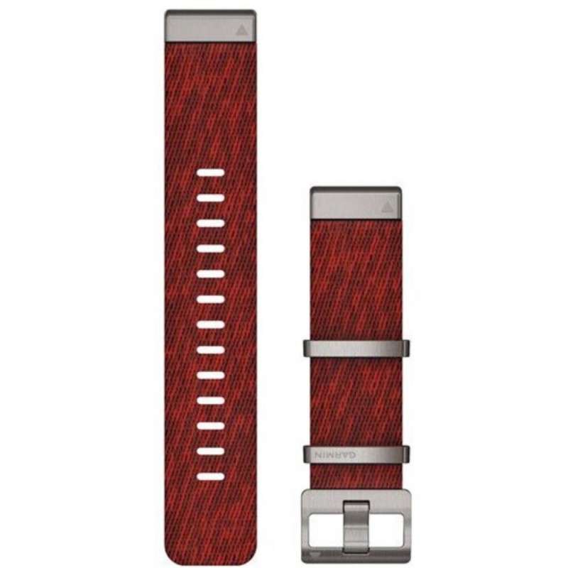 Ремінець Garmin QuickFit 22 Watch Bands Jacquard-weave Nylon Strap – Red (010-12738-22)