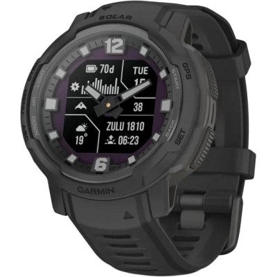 Смарт-годинник Garmin Instinct Crossover Solar-Tactical Edition Black (010-02730-10/00)