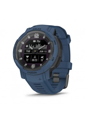 Смарт-годинник Garmin Instinct Crossover Solar Tidal Blue (010-02730-12/02)