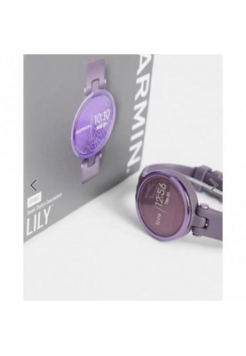 Смарт-годинник Garmin Lily Midnight Orchid Bezel with Deep Orchid Case and Silicone Band (010-02384-12)