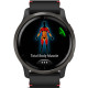 Смарт-годинник Garmin Venu 2 Slate with Black Leather Band (010-02430-21)