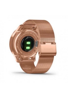 Смарт-годинник Garmin Vivomove Luxe 18K Rose Gold PVD Stainless Steel w. Rose Gold Milanese B. (010-02241-24)