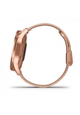 Смарт-годинник Garmin Vivomove Luxe 18K Rose Gold PVD Stainless Steel w. Rose Gold Milanese B. (010-02241-24)