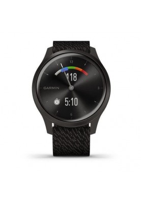 Смарт-годинник Garmin vivomove Style Gunmetal-Dark Gray Fabric (010-02240-23)