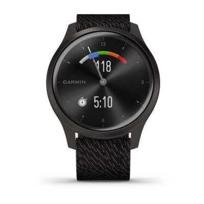 Смарт-годинник Garmin vivomove Style Gunmetal-Dark Gray Fabric (010-02240-23)