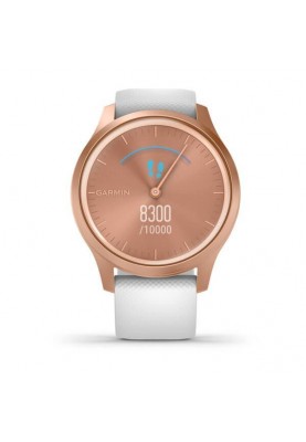 Смарт-годинник Garmin vivomove Style Rose Gold-White Silicone (010-02240-20)