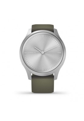 Смарт-годинник Garmin vivomove Style Silver-Moss Green Silicone (010-02240-21)