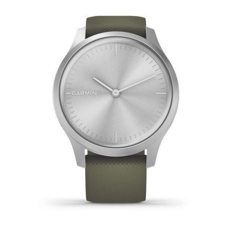 Смарт-годинник Garmin vivomove Style Silver-Moss Green Silicone (010-02240-21)