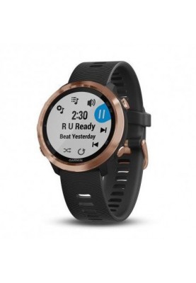 Спортивний годинник Garmin Forerunner 645 Music Black with Rose Gold Hardware (010-01863-33)