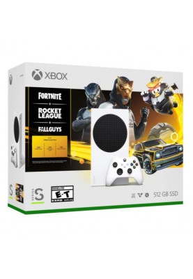 Стаціонарна ігрова приставка Microsoft Xbox Series S 512 GB + Fortnite + Rocket League + FallGuys