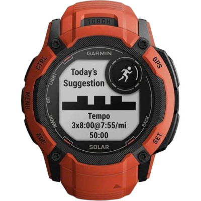 Смарт-годинник Garmin Instinct 2X Solar Flame Red (010-02805-01)