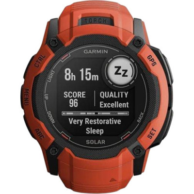 Смарт-годинник Garmin Instinct 2X Solar Flame Red (010-02805-01)