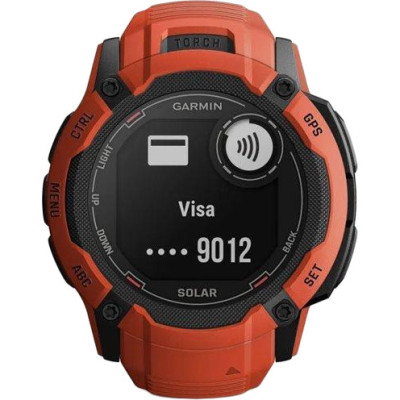 Смарт-годинник Garmin Instinct 2X Solar Flame Red (010-02805-01)