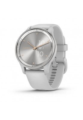 Смарт-годинник Garmin Vivomove Trend Silver S. Steel Bezel w. Mist Gray Case and S. Band (010-02665-03)