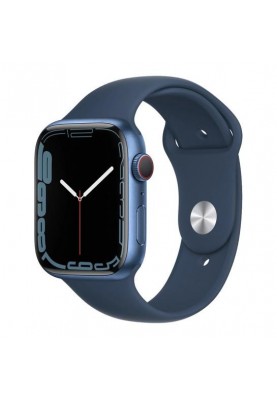 Смарт-годинник Apple Watch Series 7 GPS + Cellular 45mm Blue Aluminum Case w. Abyss Blue S. Band (MKJA3)