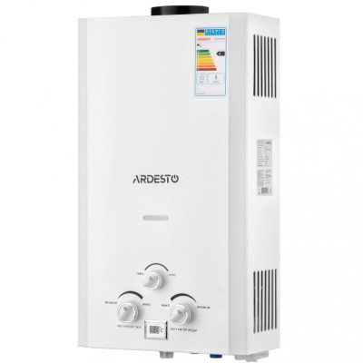 Водонагрівач газовий проточний (газова колонка) Ardesto X1 (TFGBH-10B-X1-WHITE)