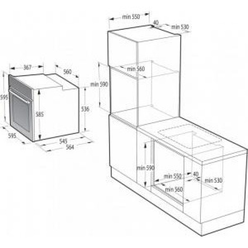 Електрична духовка Gorenje BO6727E03X