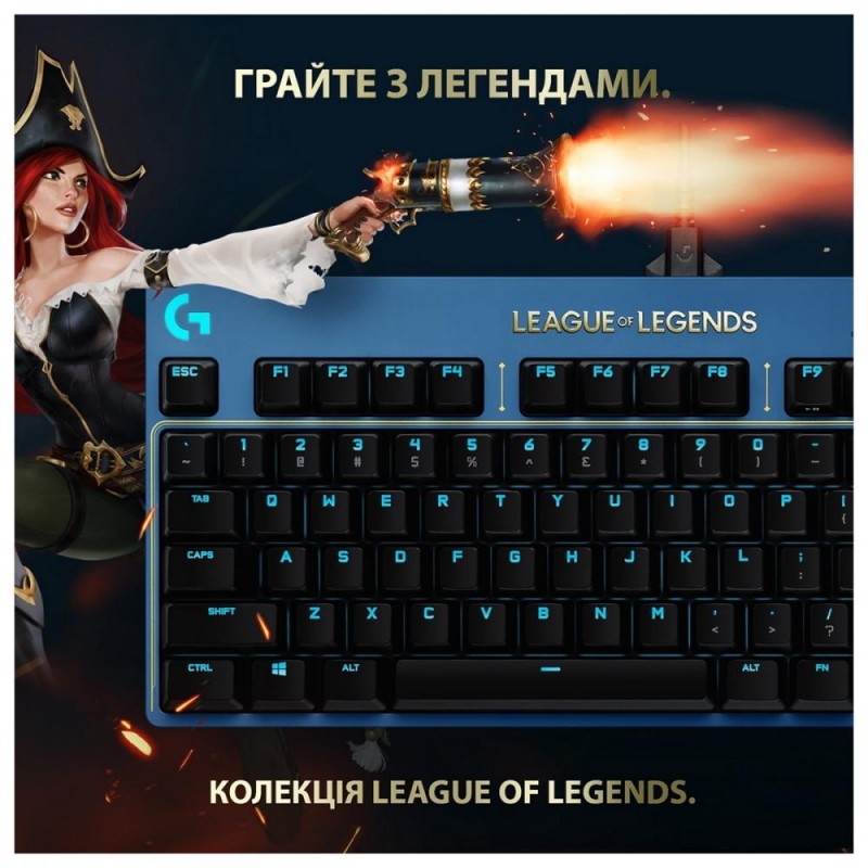 Клавіатура Logitech G PRO Mechanical Keyboard League of Legends Edition (920-010533/920-010537)