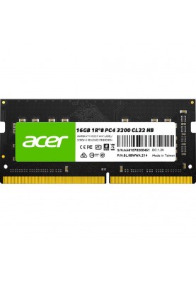 Пам'ять для ноутбуків Acer 16 GB SO-DIMM DDR4 3200 MHz SD100 (BL.9BWWA.214)