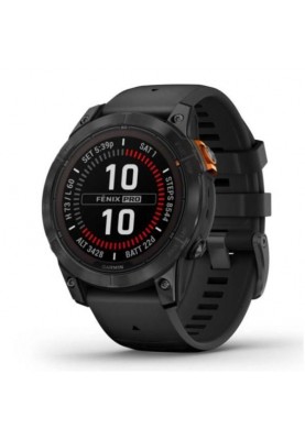 Смарт-годинник Garmin Fenix 7 Pro Solar Slate Gray w. Black Band (010-02777-00/01)