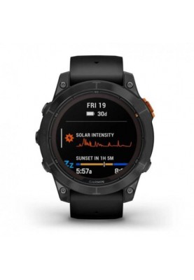 Смарт-годинник Garmin Fenix 7 Pro Solar Slate Gray w. Black Band (010-02777-00/01)